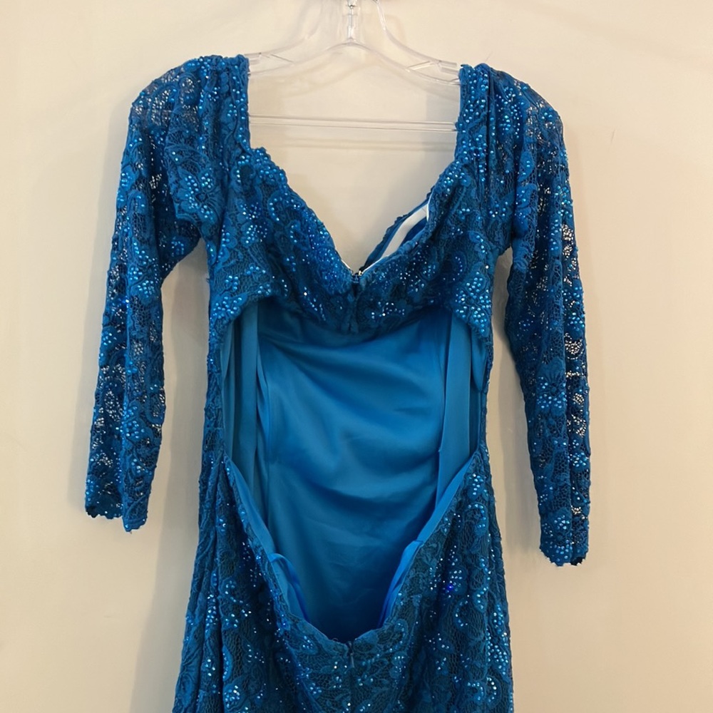 Backless Off Shoulder Gown - Picture 10 of 13